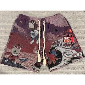 Brand X Lil Uzi Vert Tapestry Shorts Men’s XL NWT Graphic Hip Hop Streetwear